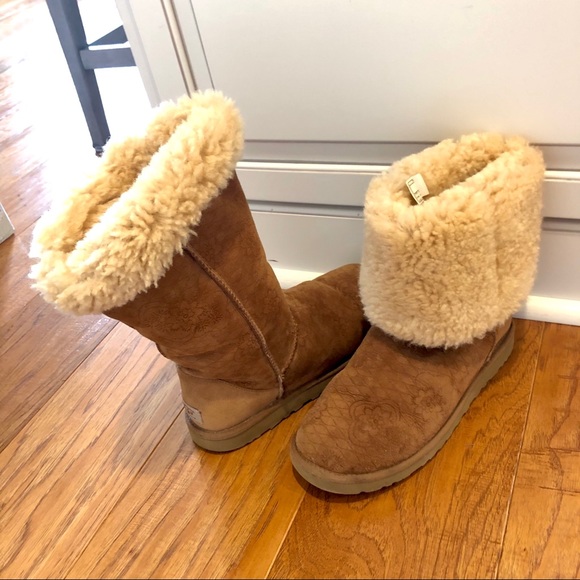 UGG tall chestnut boots *unique* - Picture 8 of 8